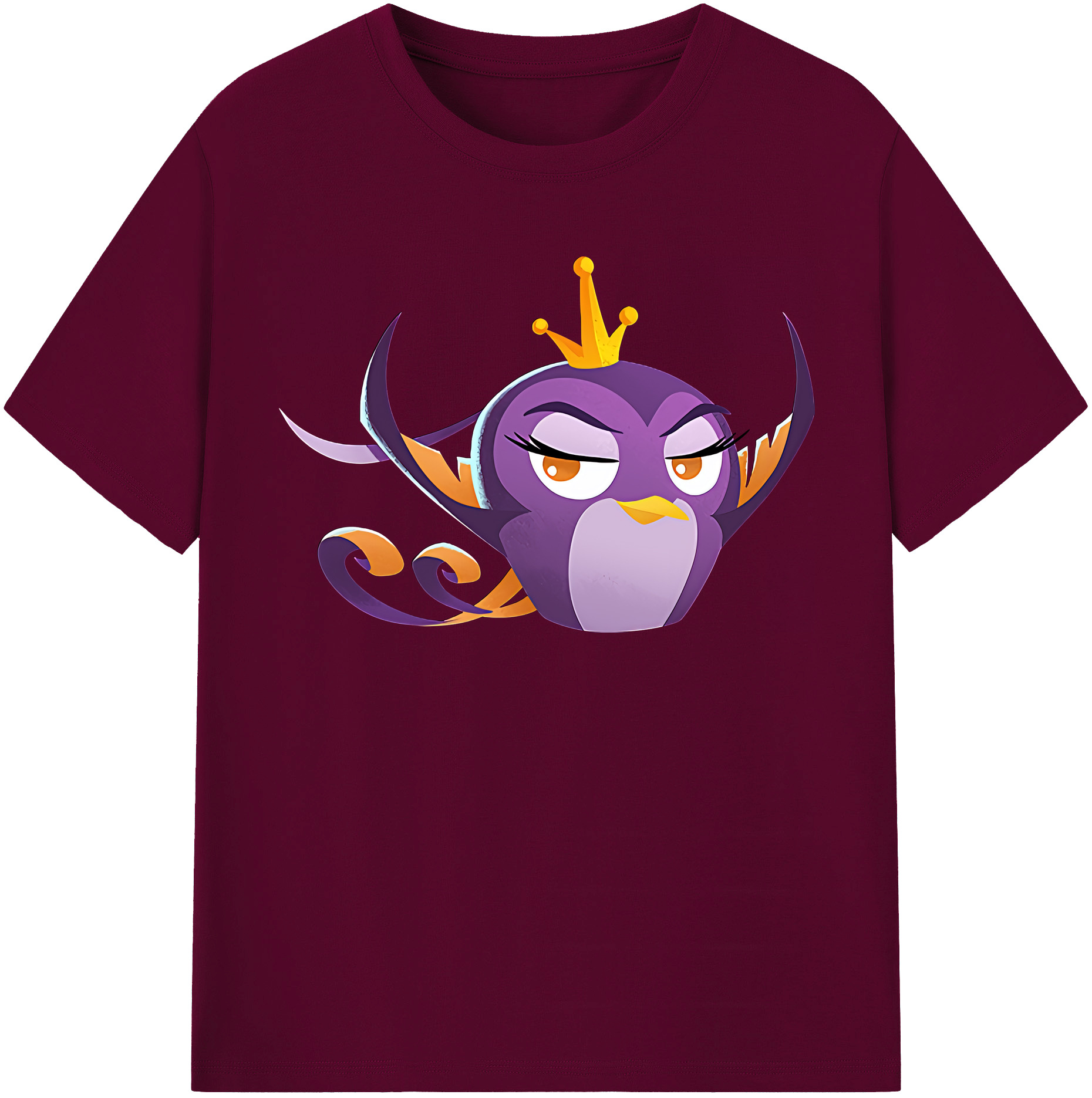 （画像用） Angry Birds アングリーバード レディースカジュアルプリントTシャツ（綿100％）